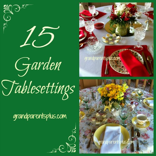 tablescape garden decor settings, flowers, home decor, outdoor living