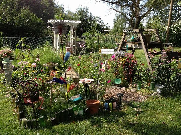 garden ideas summer art, gardening, repurposing upcycling