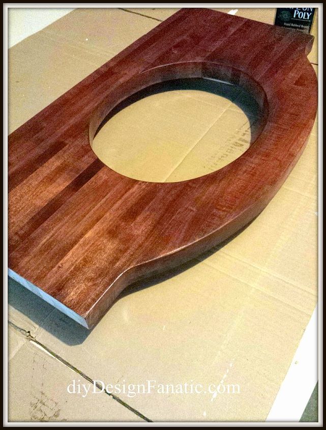 bancada de madeira para nosso banheiro pequeno por menos de 20