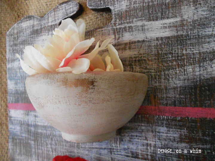 wooden bowl organizer, crafts