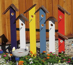 Birdhouse Trellis (Fence) of Many Colors