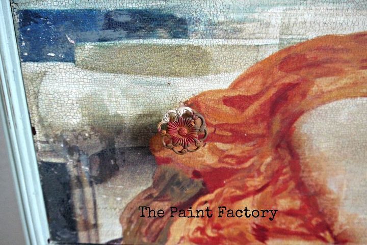 painted furniture dresser flaming june image transfer, chalk paint, foyer, painted furniture