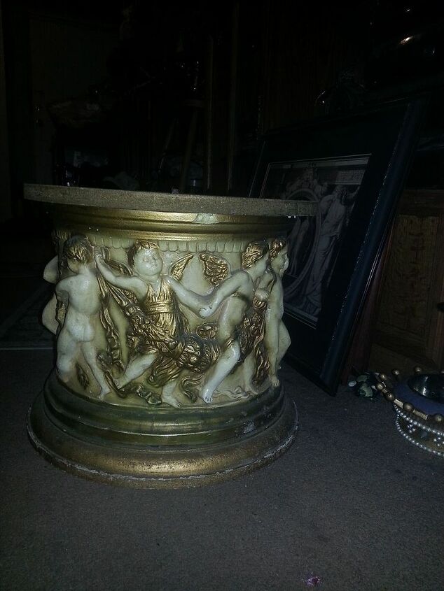 french provincial table base, painted furniture