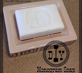 diy monogram soap, crafts
