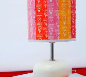 HGTV Copycat Candy Wrapper Lampshade