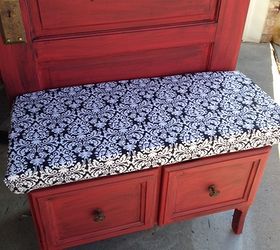 woodworking upcycle bench door, foyer, painted furniture, repurposing upcycling, woodworking projects