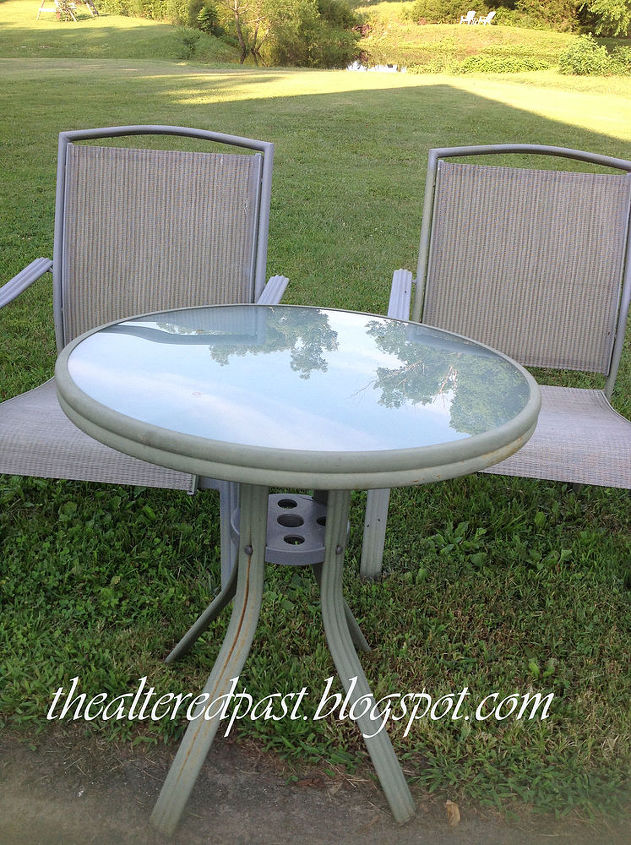 outdoor furniture redo chair tables budget, outdoor furniture, painted furniture