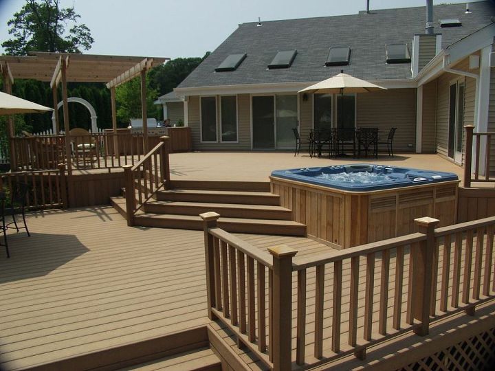 decks appreciation inspiration backyard, decks, outdoor living, spas, Trex Spa Deck