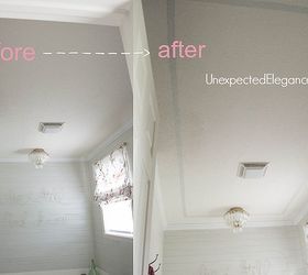 painting ceiling add height taller enlarge, bathroom ideas, painting, small bathroom ideas