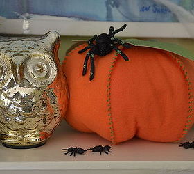 crafts stuffed fabric pumpkins tutorial fall, crafts, halloween decorations, seasonal holiday decor