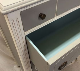 painted furniture wood antique annie sloan, chalk paint, painted furniture, shabby chic, Inside drawer