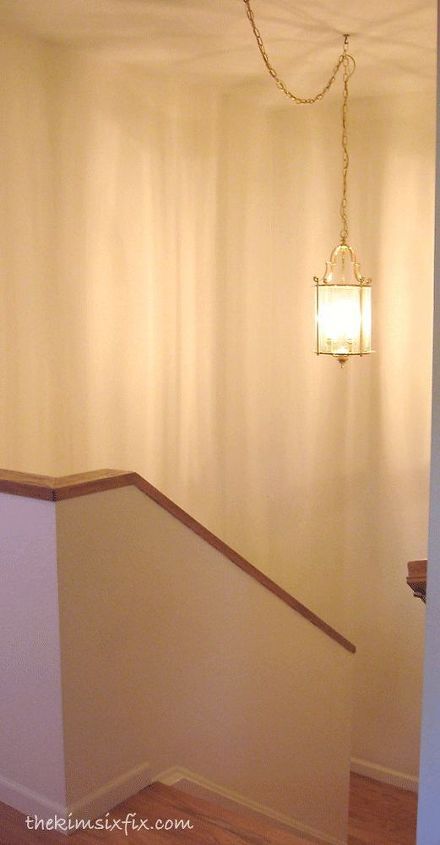high impact stair landing feature wall, painting, stairs, wall decor
