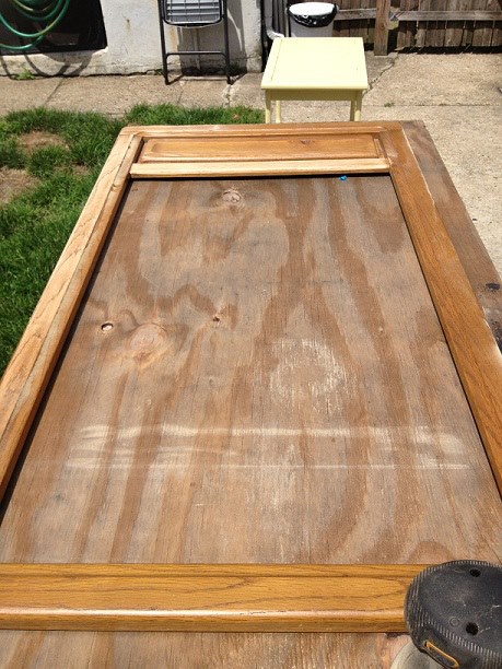 Diy Old Dresser Mirror Into Chalk Board Hometalk