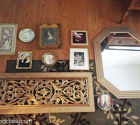 do it yourself gold octagon mirror revamp, home decor, living room ideas, wall decor