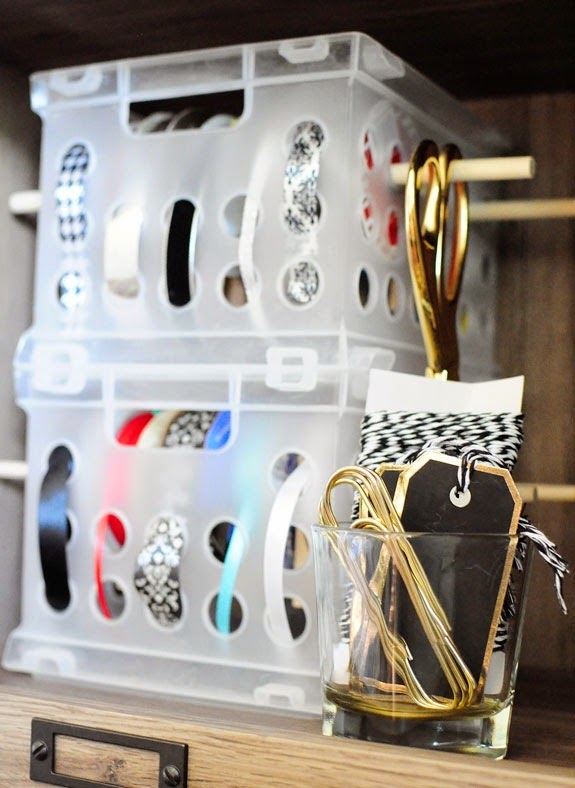 3 craft ribbon storage dispenser, craft rooms, crafts, organizing, storage ideas