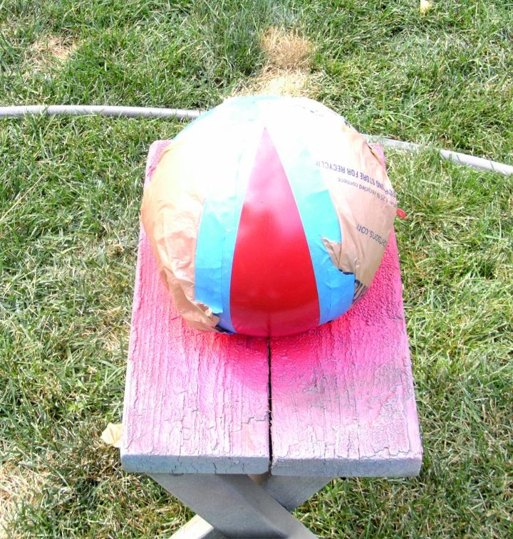 upcycled bowling ball yard art, crafts, gardening, repurposing upcycling