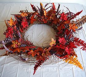 gorgeous two in one fall wreath that is easy to make, crafts, how to, seasonal holiday decor, wreaths