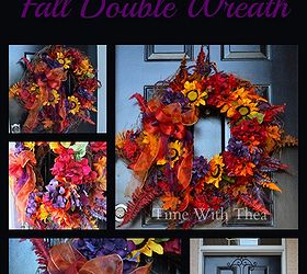 gorgeous two in one fall wreath that is easy to make, crafts, how to, seasonal holiday decor, wreaths
