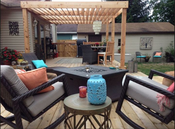 outdoor space, decks, outdoor furniture, outdoor living, painted furniture