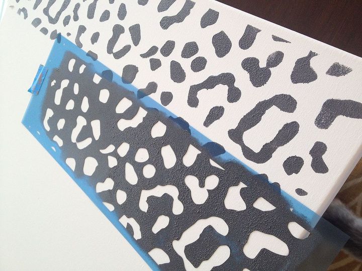arte de pared con estampado de leopardo fcil de hacer