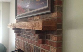 What to do with rustic mantel?