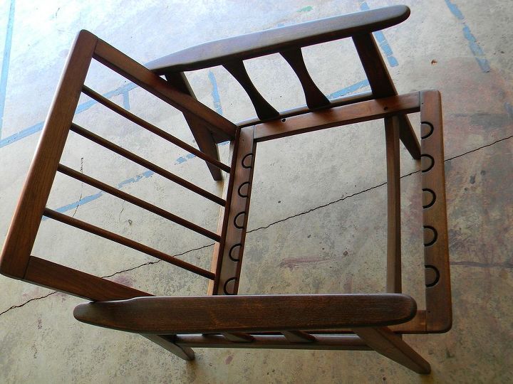 silla moderna de mediados de siglo diy