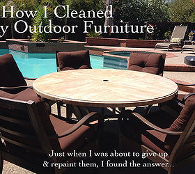 outdoor furniture cleaning tips, cleaning tips, outdoor furniture