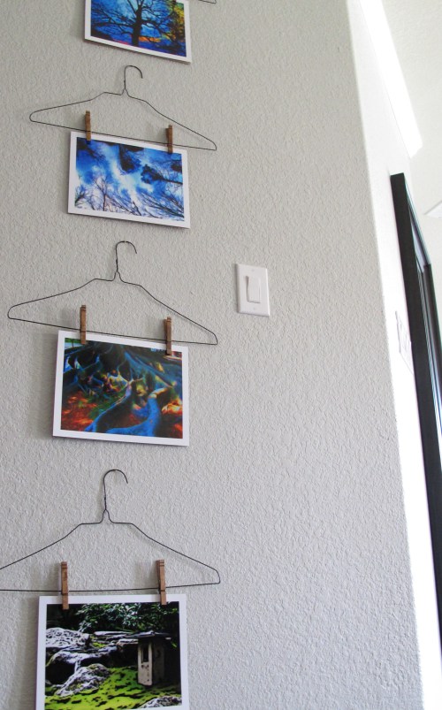 diy hanger art display