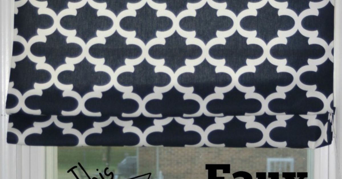 Diy Faux Roman Shade From A 4 Mini Blind Hometalk