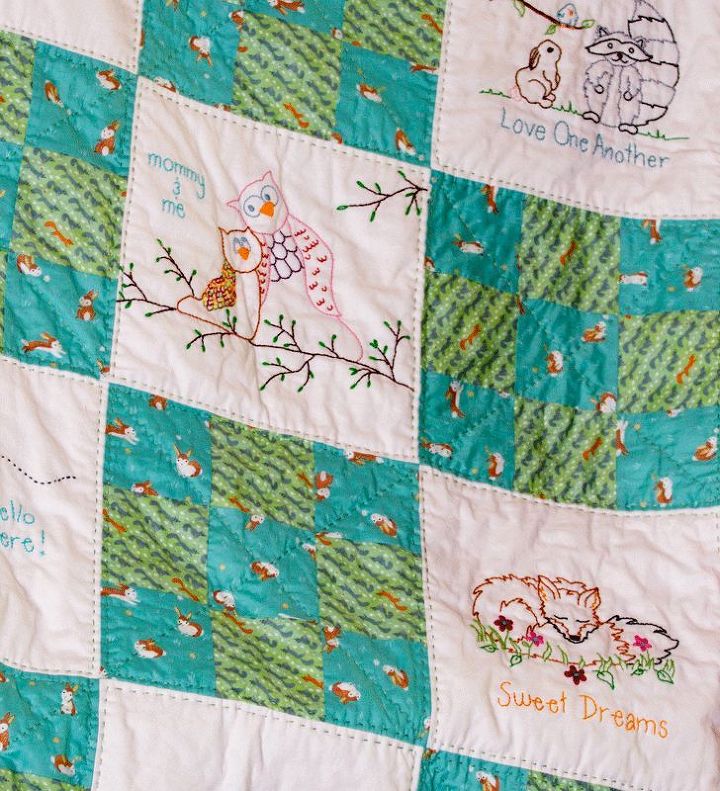 quilt baby newborn finished woodland, bedroom ideas, crafts, Woodland Themed Baby Quilt