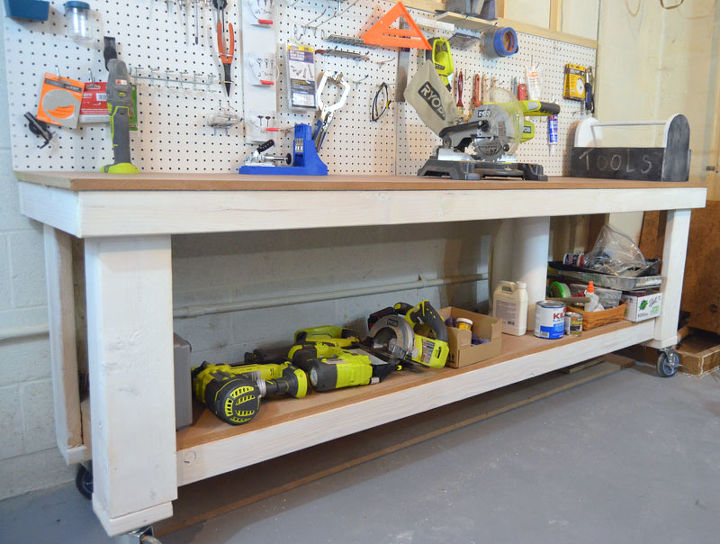 building a workbench, basement ideas, diy, woodworking projects