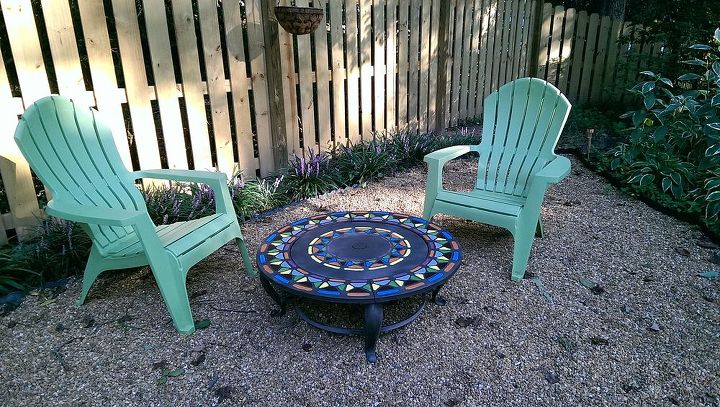 backyard ideas firepit table upcycle garden, outdoor living