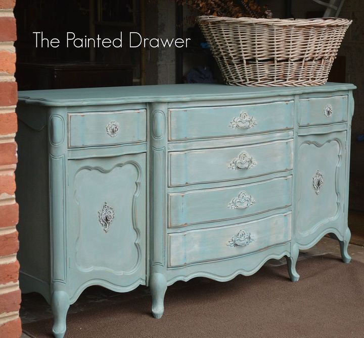 Antique Blue Furniture Paint Color Image And Candle