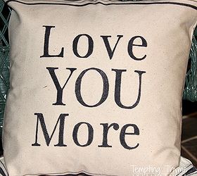diy pillow sharpie love message, crafts, home decor