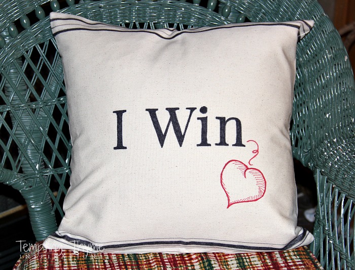 diy pillow sharpie love message, crafts, home decor