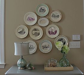wall art gallery plates, home decor
