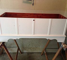 painted furniture cedar chest makeover, bedroom ideas, painted furniture, reupholster