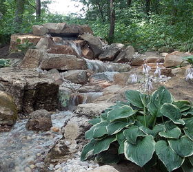 schererville pondless waterfall, landscape, outdoor living, ponds water features, After