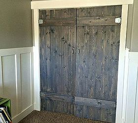 woorkworking barn wood closet doors rustic, bedroom ideas, closet, diy, rustic furniture, woodworking projects
