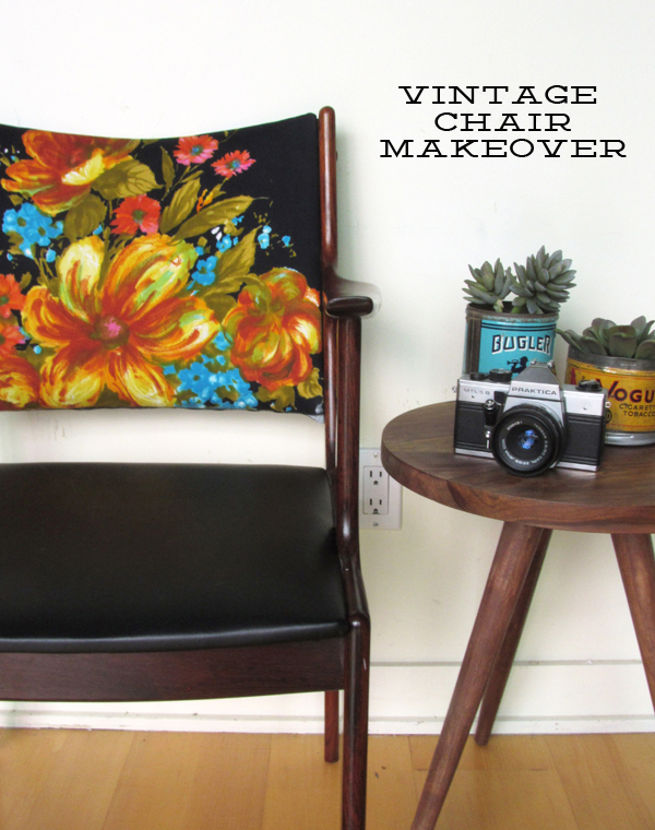 vintage boho chic chair makeover, reupholster