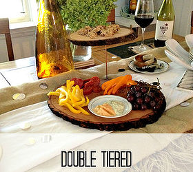 diy wood serving platter entertaining tiered, home decor, woodworking projects