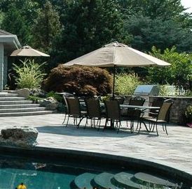 backyard ideas renovation spa hot tub, outdoor living, spas, Outdoor Kitchens