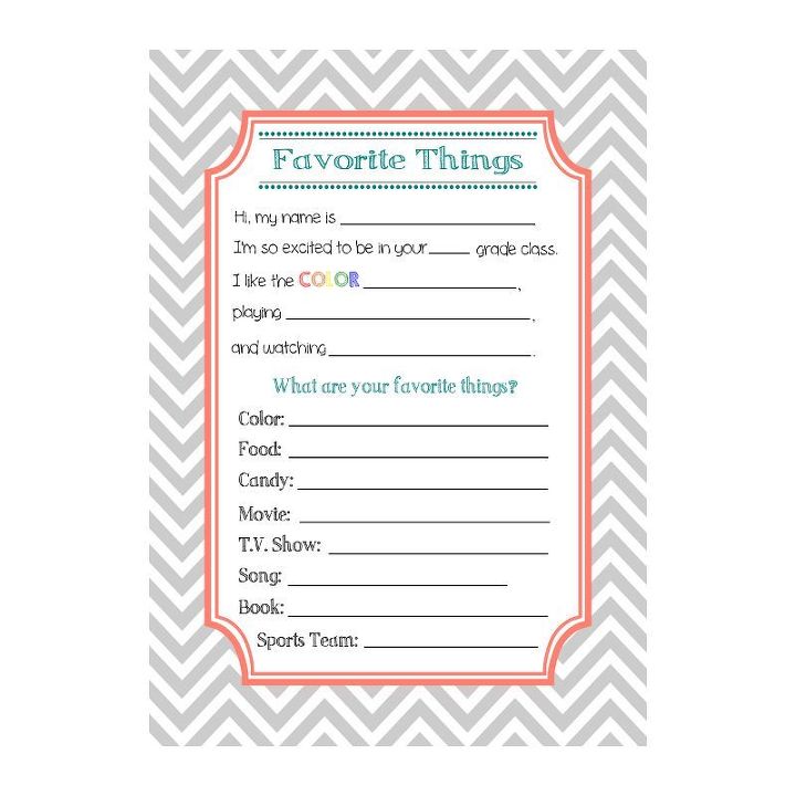 crafts printable back to school teacher interview, organizing