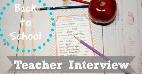 entrevista a las cosas favoritas de los maestros imprimible