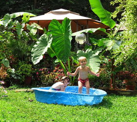 gardening grandchildren home backyard, outdoor living
