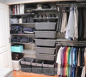 organizing closet mens makeover, closet, organizing
