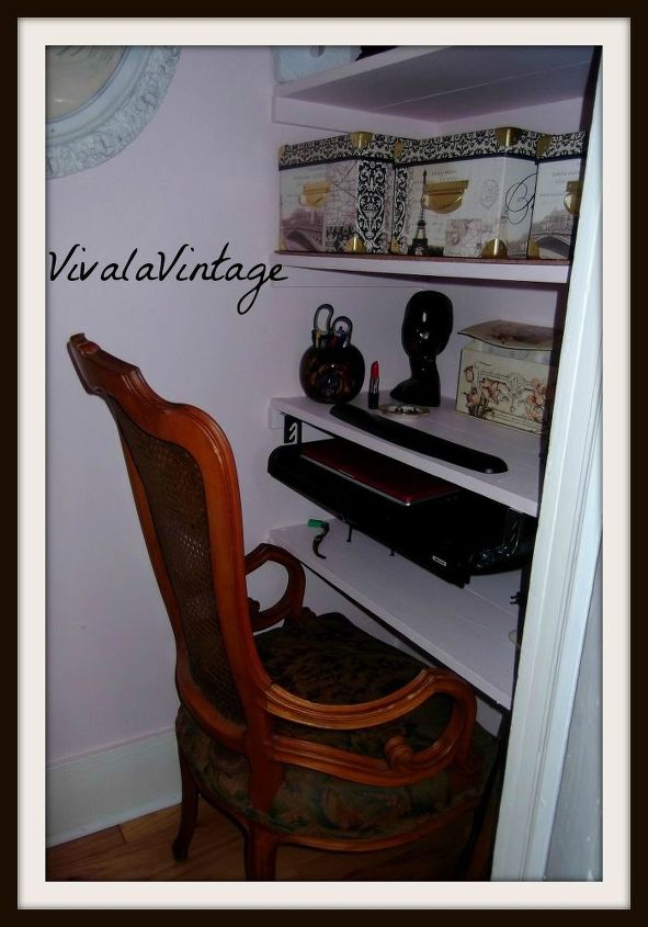 office closet decorating chair, closet, home decor, home office, organizing, shelving ideas, wall decor