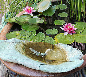 gardening concrete leaf pond art spitter, gardening, outdoor living, ponds water features