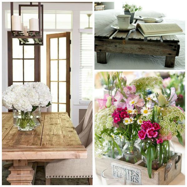 home decor rustic inspiration wood, home decor, rustic furniture, Fresh Flowers