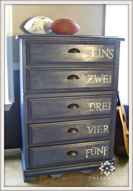 does anyone know the font used on this dresser, painted furniture
